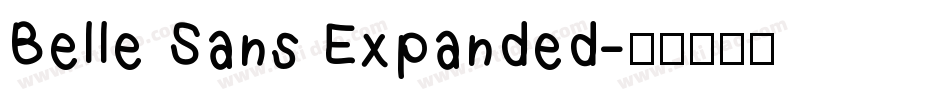 Belle Sans Expanded字体转换
